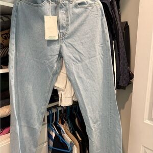 COS Light Blue cotton Straight leg Jeans Sz 29 NWT